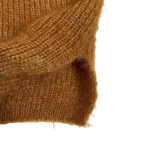 Callahan Knitwear Revolve Genny Mini Skirt Amber Glow Fuzzy Size Large - Picture 4 of 10